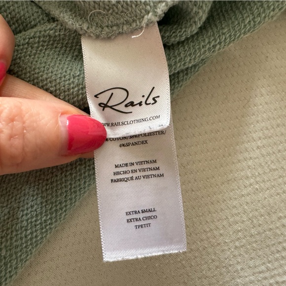 Rails Reeves Sweatshirt - Aqua Dip Dye - Picture 11 of 12